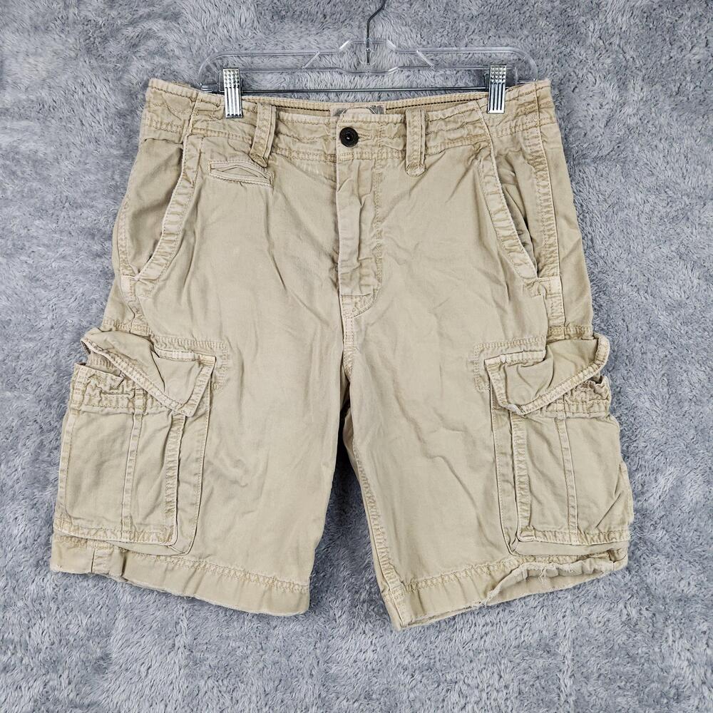 Vintage American Eagle Outfitters Cargo Shorts Mens 31 Beige Utility Military